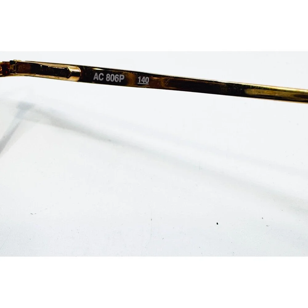 ArtCraft Eyeglass Frames Mens Gold Aviator Double Bridge AC 806P 54-18-140